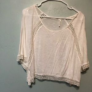 White crop top